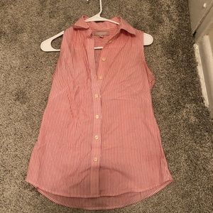 Banana Republic Sleeveless Collared Button Down